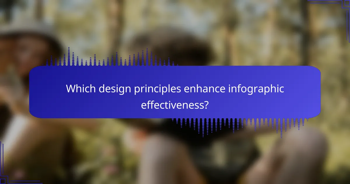 Which design principles enhance infographic effectiveness?